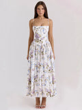 Vestido Largo Elegante Floral | Tirantes Finos | 2025