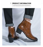 Zapatos Formales Hombre Ticotrendy Piel Dividida Boda Cómodos Con Cremallera | Punta Puntiaguda