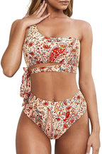 Bikini de Una Correa para Hombro - Traje de Baño Dividido