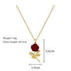Collar Circón Rosa ∣ Acero Inoxidable Fiesta ∣ TRENDY Femenino Regalo
