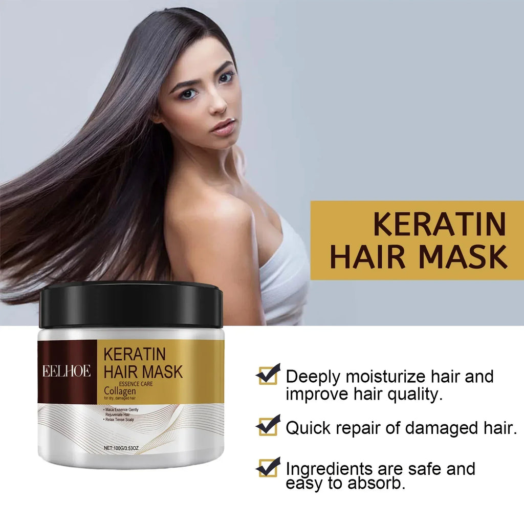 Membrana para el cabello, reparación Natural, mascarilla para el cabello, previene la sequedad, reparación de extremos divididos, daño, enredos de Frizz, productos para el cuidado del cabello suave y liso