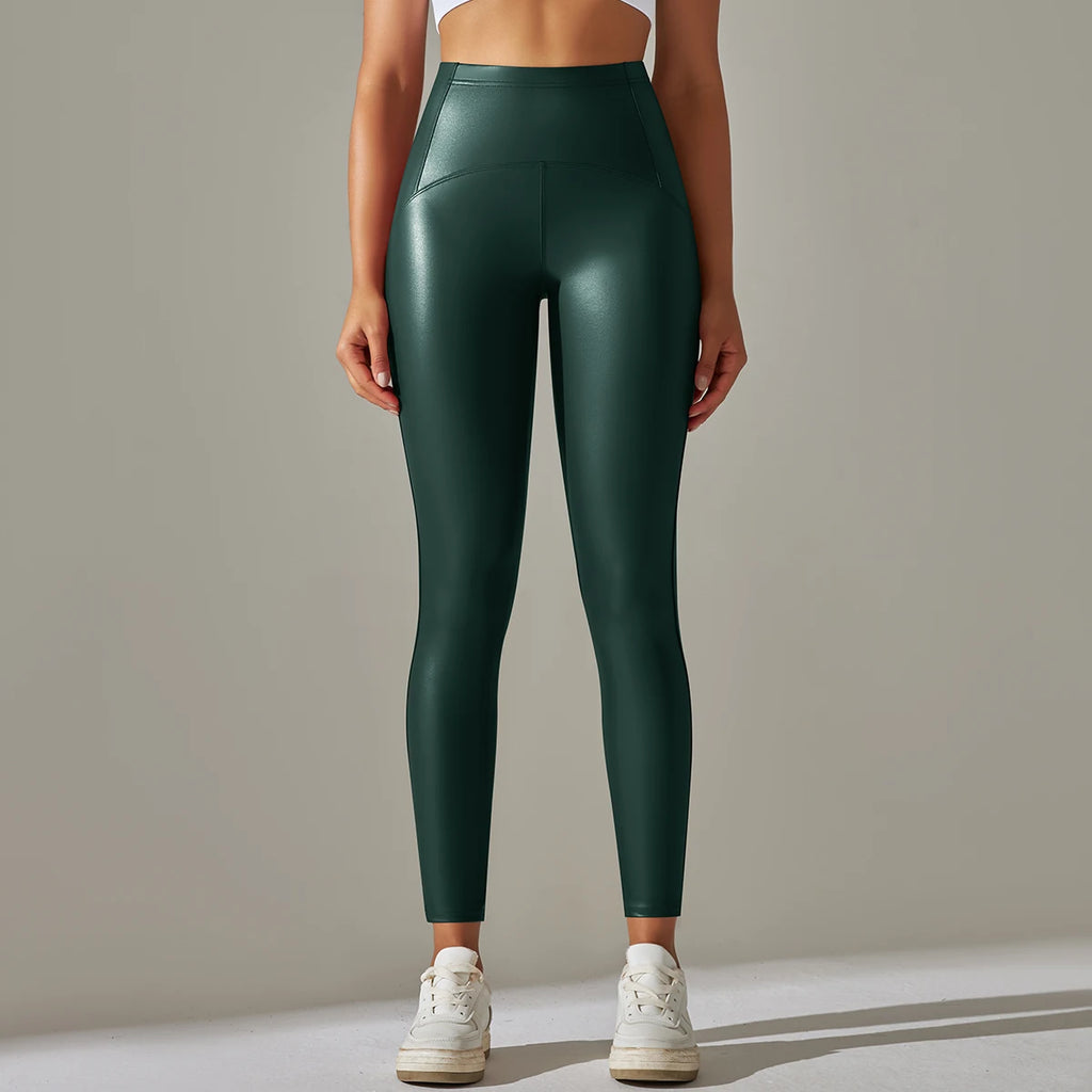 Pantalón Lápiz Alto Ticotrendy | Cuero PU Elástico | Otoño Invierno