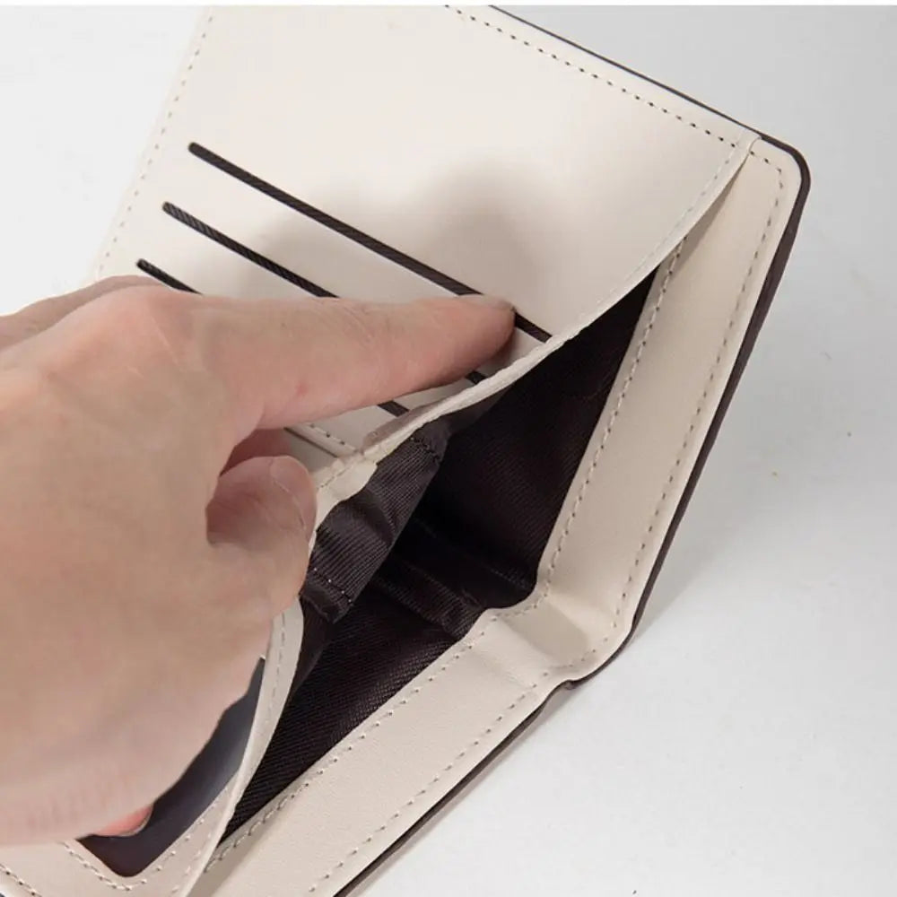 Cartera corta delgada de cuero PU INS, monedero con cremallera para múltiples tarjetas, monedero con flores pequeñas, cartera con cremallera para mujer y niña