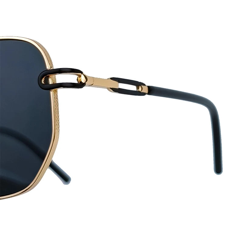 Gafas de Sol CATERSIDE Polarizadas | Lentes Poligonales | Montura Metal | UV400