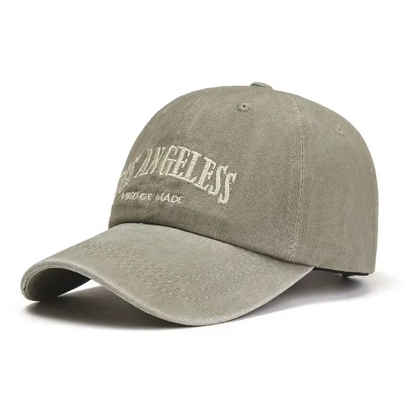 Gorra Vintage con Visera Curvada Bordada para Actividades al Aire Libre