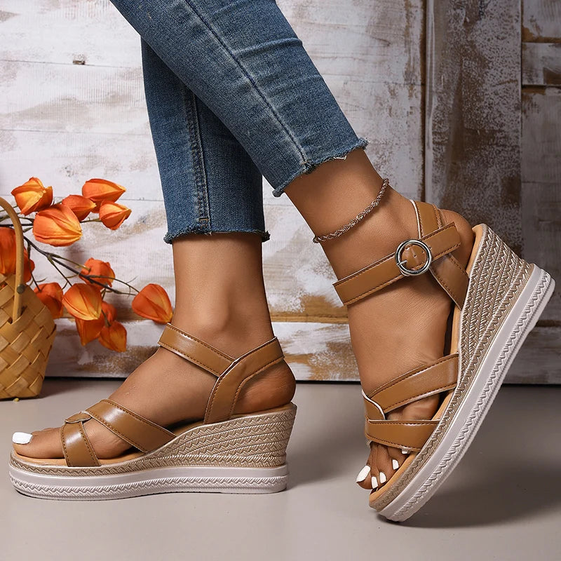 Sandalias de Plataforma con Cuña | Mujer | Verano 2025