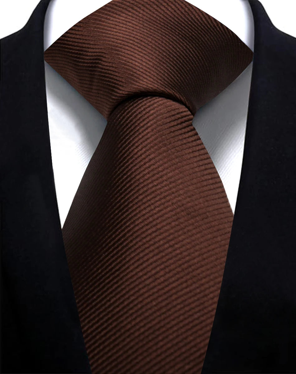 Corbata Lisa De Poliéster Negocios Boda Accesorio De Moda