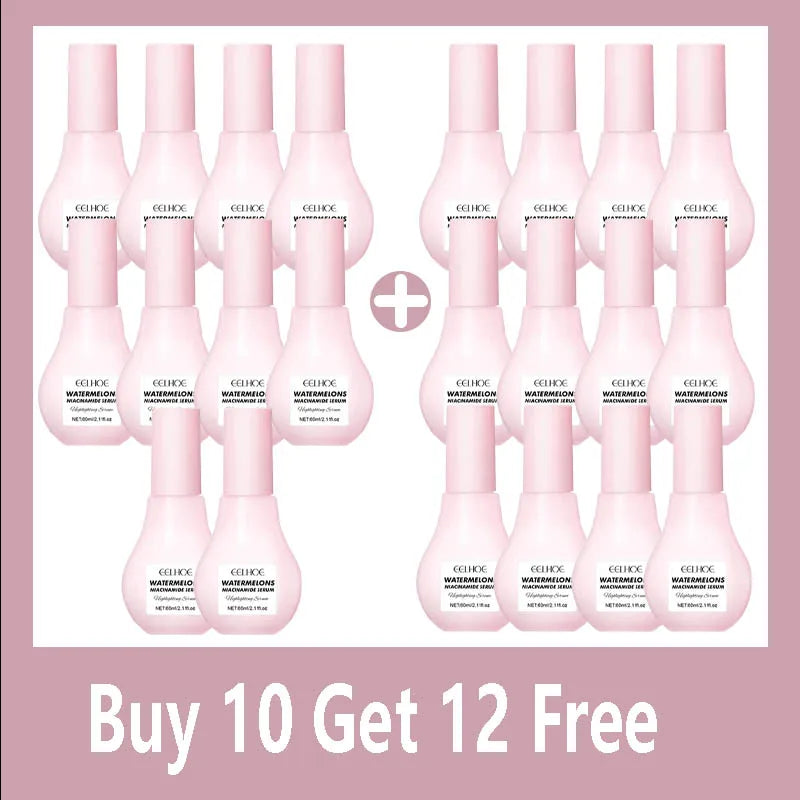 60ml sandía brillo niacinamida gotas de rocío suero imprimación resaltador suero ligero hidratante suero de Maquillaje facial 2025