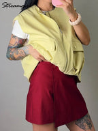 Mini Falda-Shorts Asimétrica | Estilo Elegante | Mujer