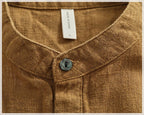 Camisa Lino Algodón Hombre | Estilo Retro | Manga Corta | Cuello Abierto | Ticotrendy Costa Rica