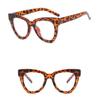 Montura Gafas Ojo Gato Marco Grande Retro Unisex | Antiazules Ópticas Titanio Plástico