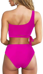 Bikini de Una Correa para Hombro - Traje de Baño Dividido