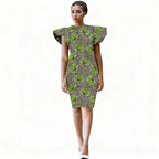 Vestido Dashiki Africano hasta la Rodilla