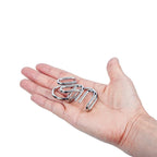 Rompecabezas de anillo chino de Metal para niños y adultos, puzles mágicos, rompecabezas clásicos, IQ Brain Teaser, 8 juegos por paquete