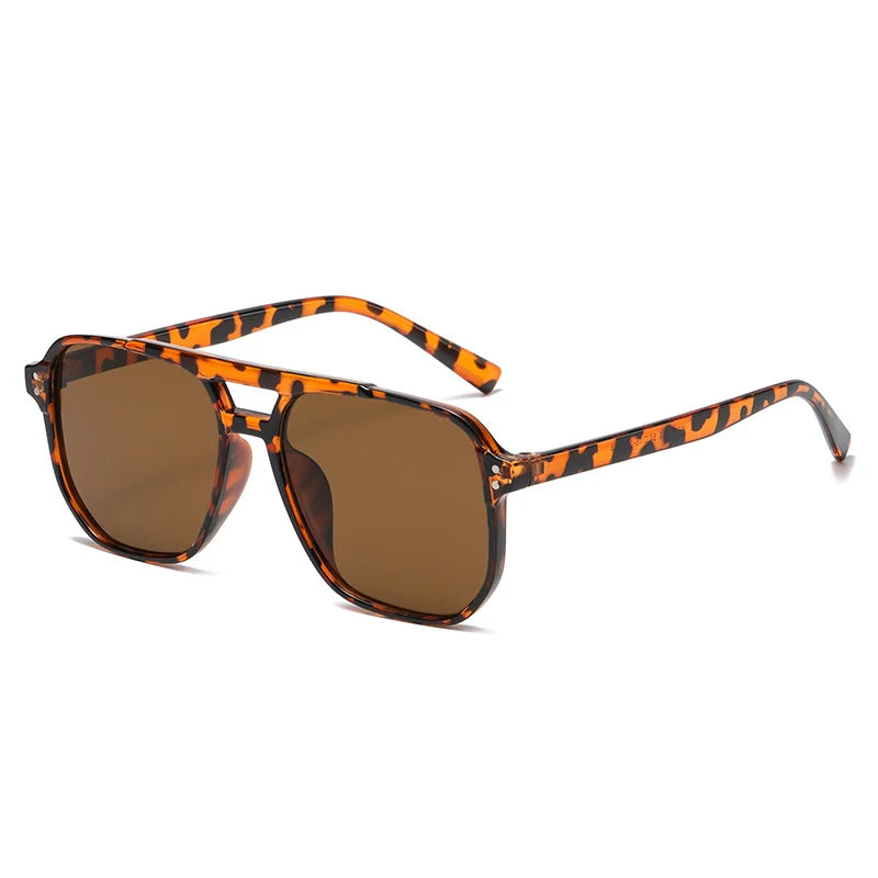 Gafas de Sol Clásicas Piloto Vintage Grandes Doble Haz