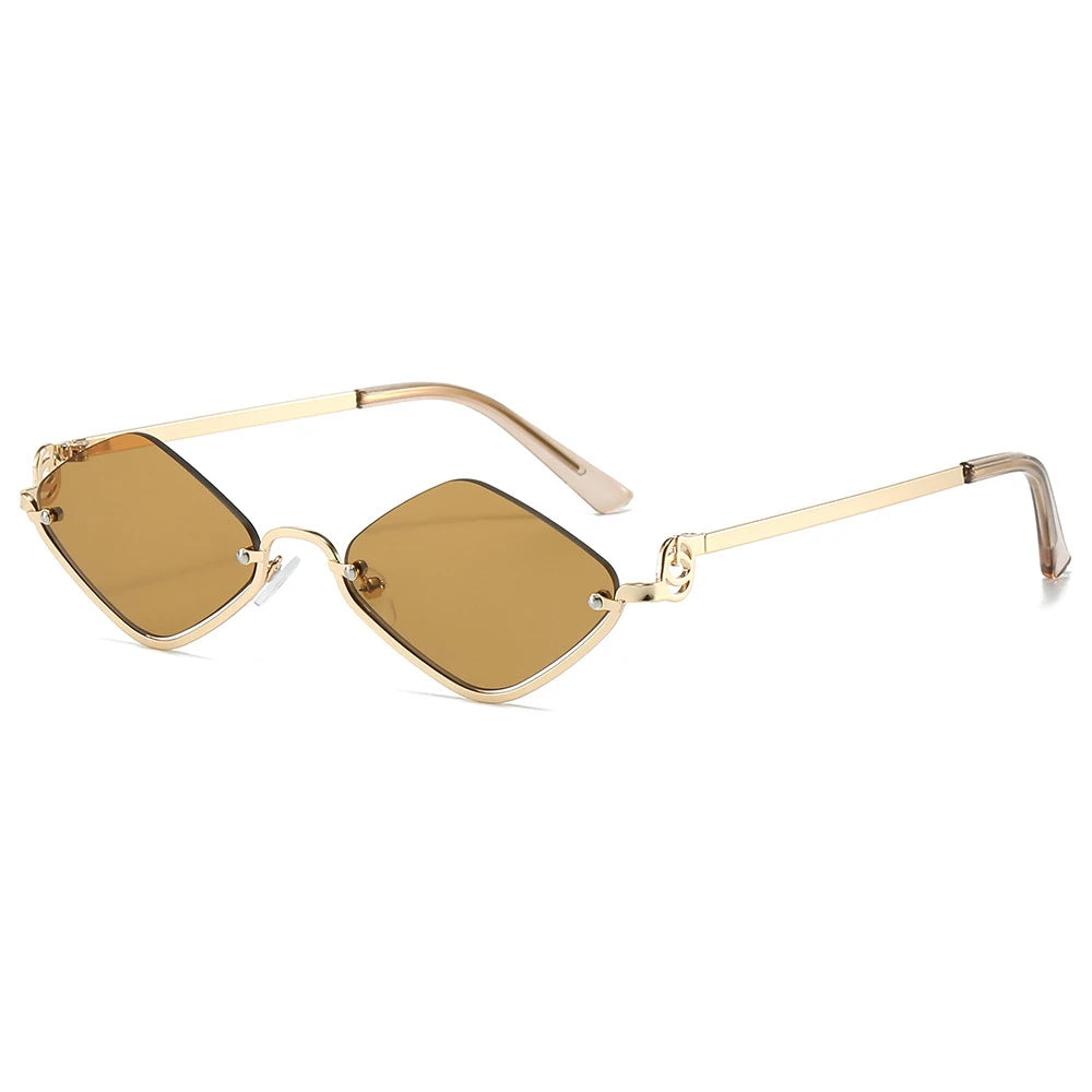 Gafas de Sol Poligonales Ojo de Gato Sexy Casual Tendencia Tico