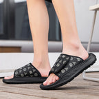 Sandalias Hombre Cuero Artificial Retro Cómodas Planas Aire Libre | Verano 2025