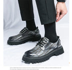 Zapatos Vestir Marrones Hombre | A Cuadros Cordones Punta Redonda Informal Negocios