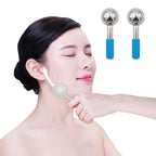 Rodillo de Metal mágico de acero inoxidable para terapia de frío, rodillo de belleza Facial de enfriamiento de oro rosa para la piel, gran oferta