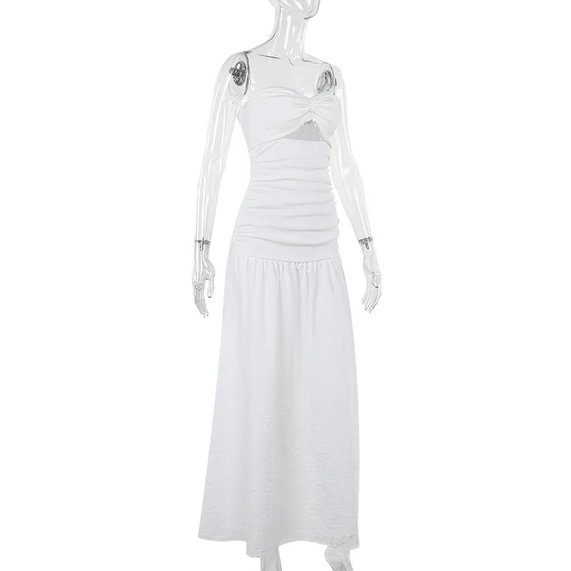 Vestido Largo Sin Mangas Elegante Playa Verano Mujer 2025