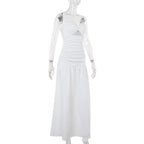Vestido Largo Sin Mangas Elegante Playa Verano Mujer 2025