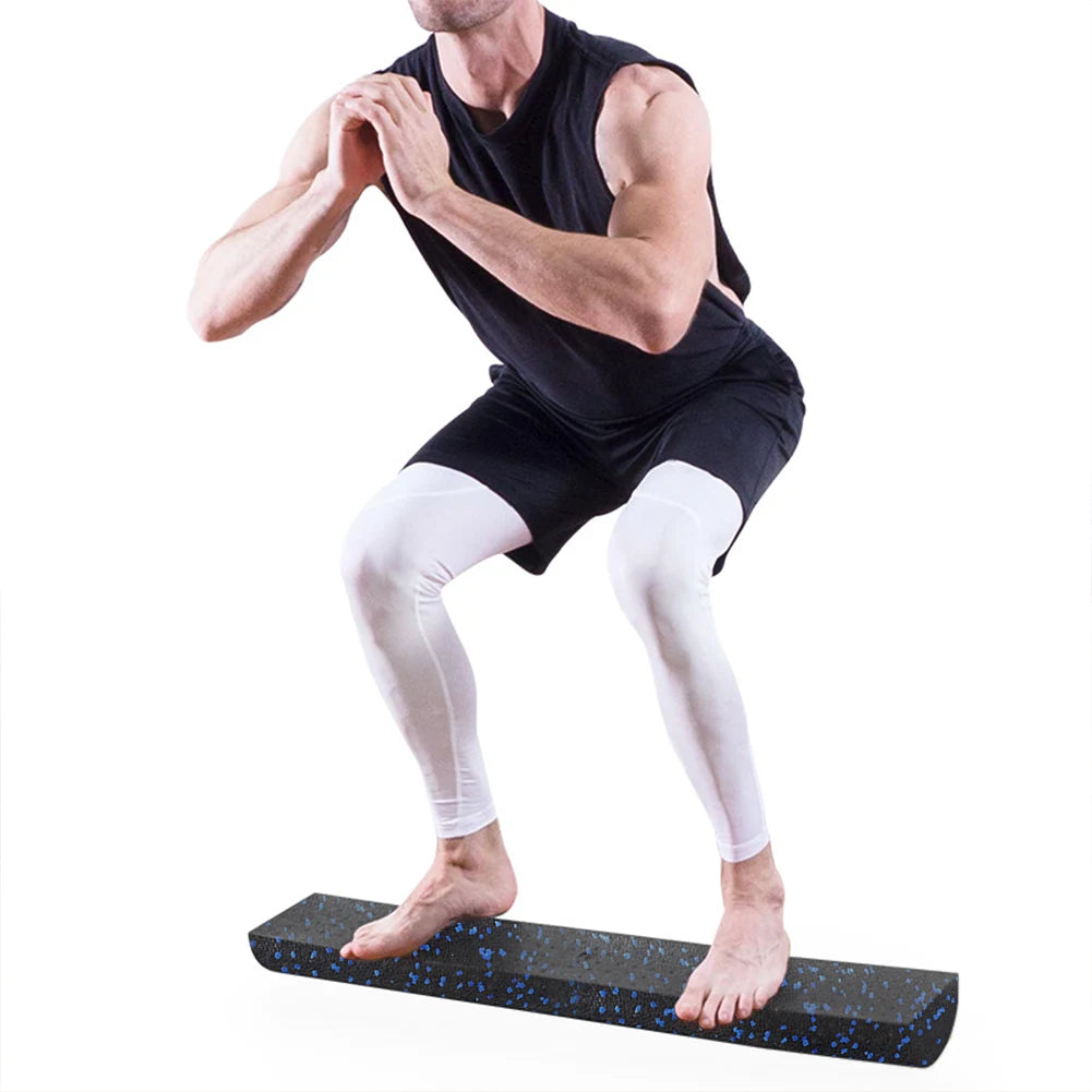 Rodillo de masaje semicircular para Yoga, rodillo de espuma semicircular de alta densidad, camilla trasera de 30cm, multifunción para gimnasio en casa