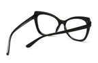 Montura Gafas Ojo Gato Lujo Personalidad | Protección Luz Azul Óptica Titanio Plástico
