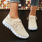 Zapatillas de Punto Transpirables | Plataforma | Suela Blanda | Talla Grande | Verano