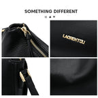 LAORENTOU bolso de hombro para mujer de piel auténtica 2025 Otoño Invierno bolso cruzado clásico bolso de moda que combina con todo elegante Oficina
