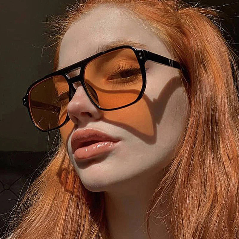 Gafas de Sol Clásicas Piloto Vintage Grandes Doble Haz