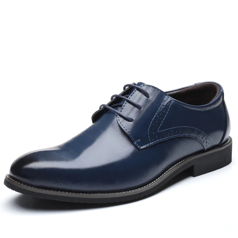 Zapatos Oxford de Cuero para Hombre | Nueva Suela Antideslizante | Ideal para Negocios y Bodas | Ticotrendy