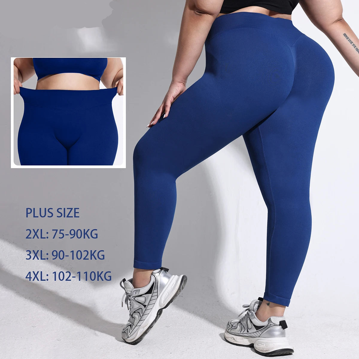Pantalones de Yoga para Mujer | Tallas Grandes Sin Costuras | Secado Rápido Push-Up | Tico Trendy