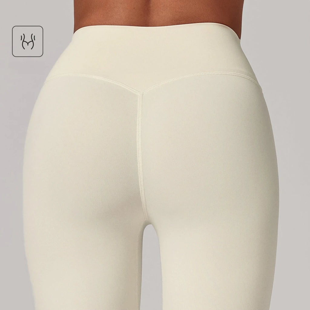 VEQKING Pantalones de Yoga de Cintura Alta para Mujer, Leggings Deportivos con Efecto Scrunch Oculto, de Secado Rápido, Mallas de Gimnasio Suaves para Entrenamiento y Running