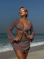 Conjunto de 4 Piezas para Playa - Outfit Completo Pura Vida