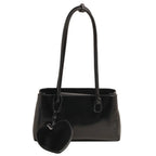 Bolso de Hombro Retro para Mujer | Piel Sintética Roja con Monedero | Gran Capacidad | Ticotrendy