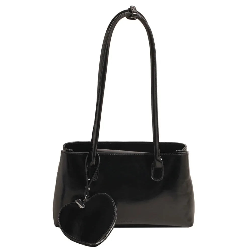 Bolso de Hombro Retro para Mujer | Piel Sintética Roja con Monedero | Gran Capacidad | Ticotrendy