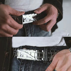 Cinturón Metálico Desmontable | Acero Inoxidable | Estilo Tico | Hombre