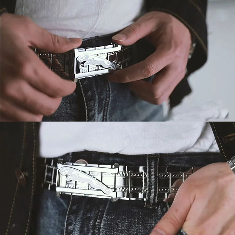 Cinturón Metálico Desmontable | Acero Inoxidable | Estilo Tico | Hombre