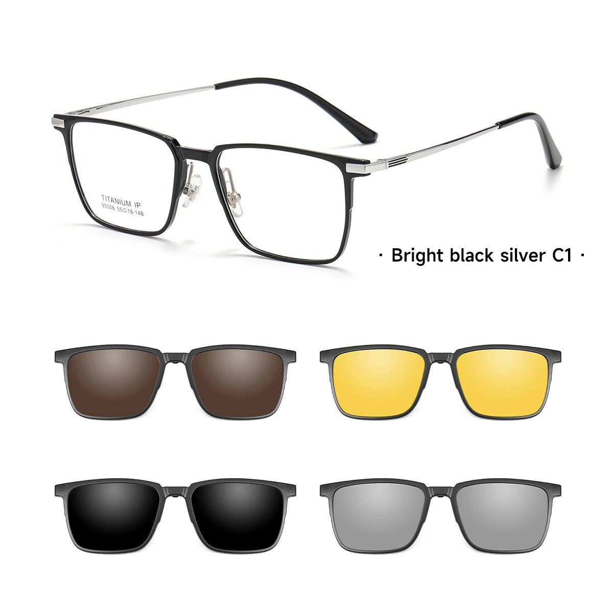VKYEE, nuevas gafas de sol polarizadas con Clip magnético para hombres y mujeres, gafas de lectura ópticas, se pueden personalizar con prescripción F93006