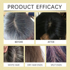 Champú para teñir el cabello con burbujas de plantas, tinte Natural para el cabello sin irritación, color gris, blanco a negro, coloración duradera, cuidado del cabello de estilo moderno