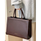 Bolso Mensajero Vintage Mujer Gran Capacidad Cuero PU