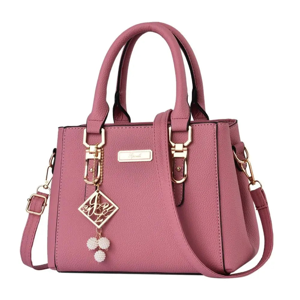 Bolso de Hombro de Gran Capacidad de PU con Bolsillo Abierto para Mujer