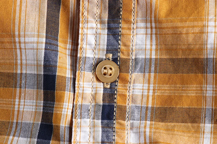 Camisa Cuadros Hombre | Algodón Lavado | Estilo Gótico | Manga Corta | Ticotrendy Costa Rica