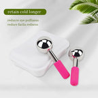 Rodillo de Metal mágico de acero inoxidable para terapia de frío, rodillo de belleza Facial de enfriamiento de oro rosa para la piel, gran oferta