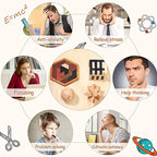 Juego de 3 uds. De rompecabezas de madera LuBan Lock, rompecabezas, juguetes de prueba IQ, juegos mentales educativos para adultos y niños, juego de enclavamiento desbloqueado