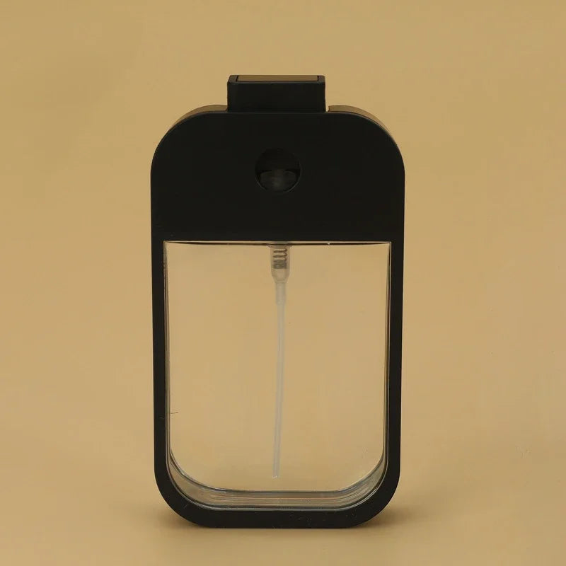 Nuevo 45ml 6 colores portátil recargable desinfectante de manos botellas de Alcohol Mini tarjeta botella con pulverizador viaje subembotellado cosméticos prensa