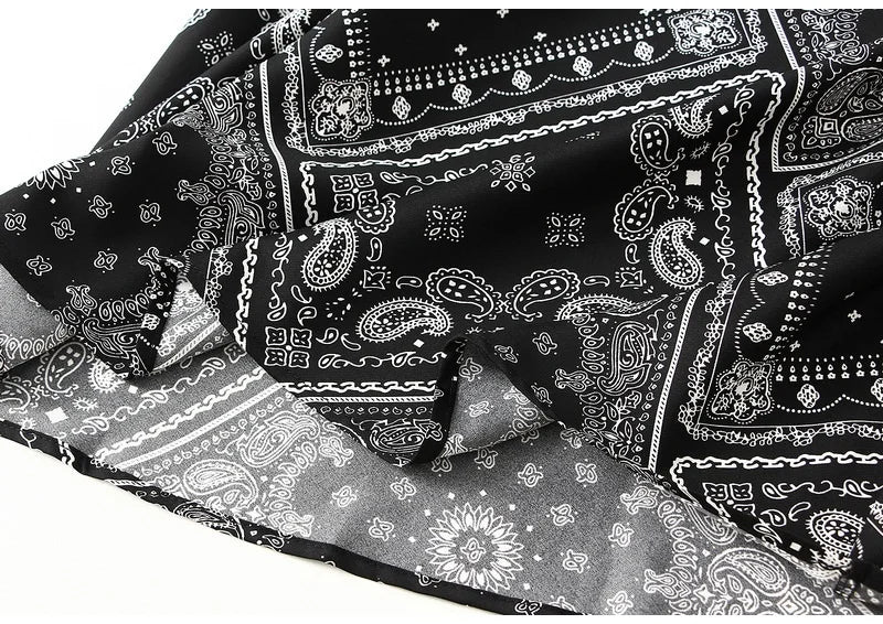 Falda Vintage de Satén | Estampado Floral Elegante
