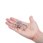 Rompecabezas de anillo chino de Metal para niños y adultos, puzles mágicos, rompecabezas clásicos, IQ Brain Teaser, 8 juegos por paquete