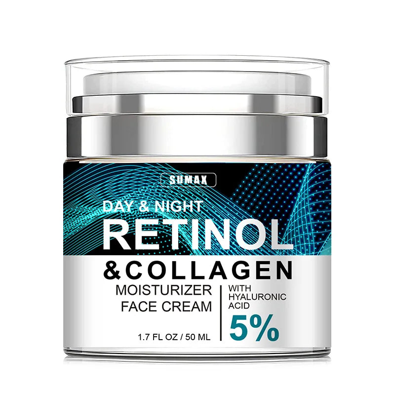 Retinol crema facial antienvejecimiento hidratante eliminador de arrugas colágeno cremas de ácido hialurónico cuidado de la piel 50ML