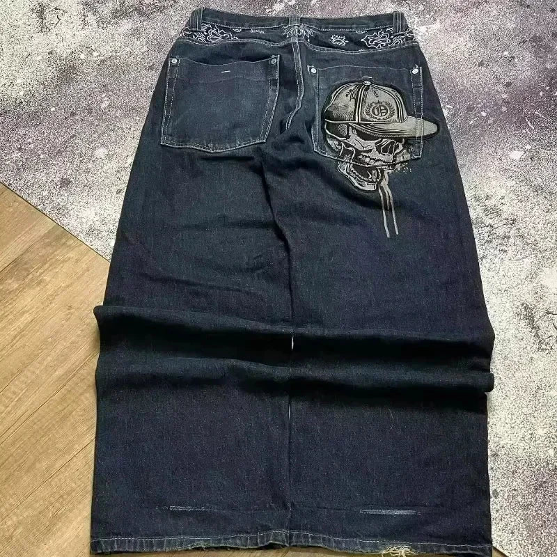 Jeans Y2K Lavado Multibolsillo | Holgado Pierna Ancha | Hip-hop Punk Vintage | Ticotrendy